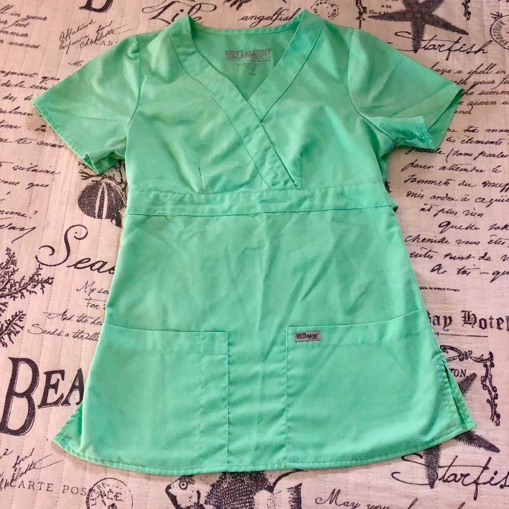 Mint Scrub Top